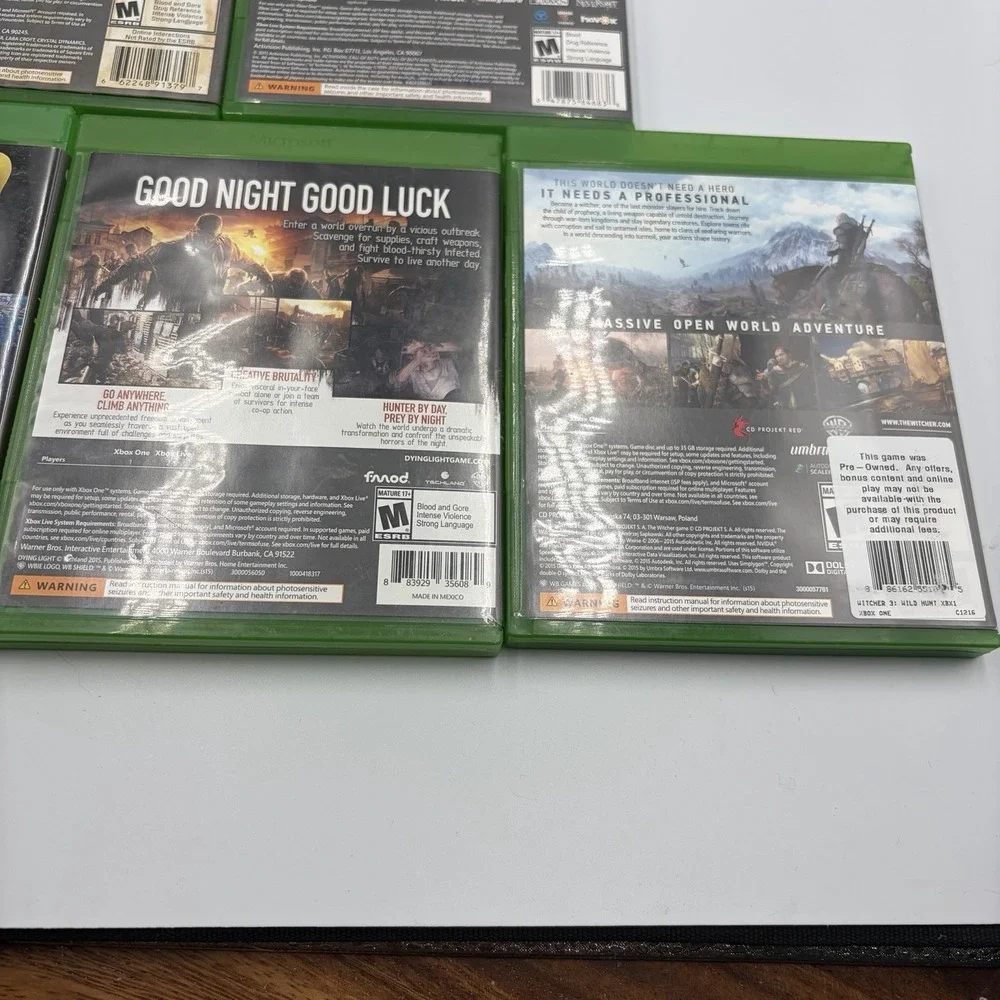 Microsoft Xbox One Video Games‎ Lot of 8 Tested Mature Teen And Everyone Bundle